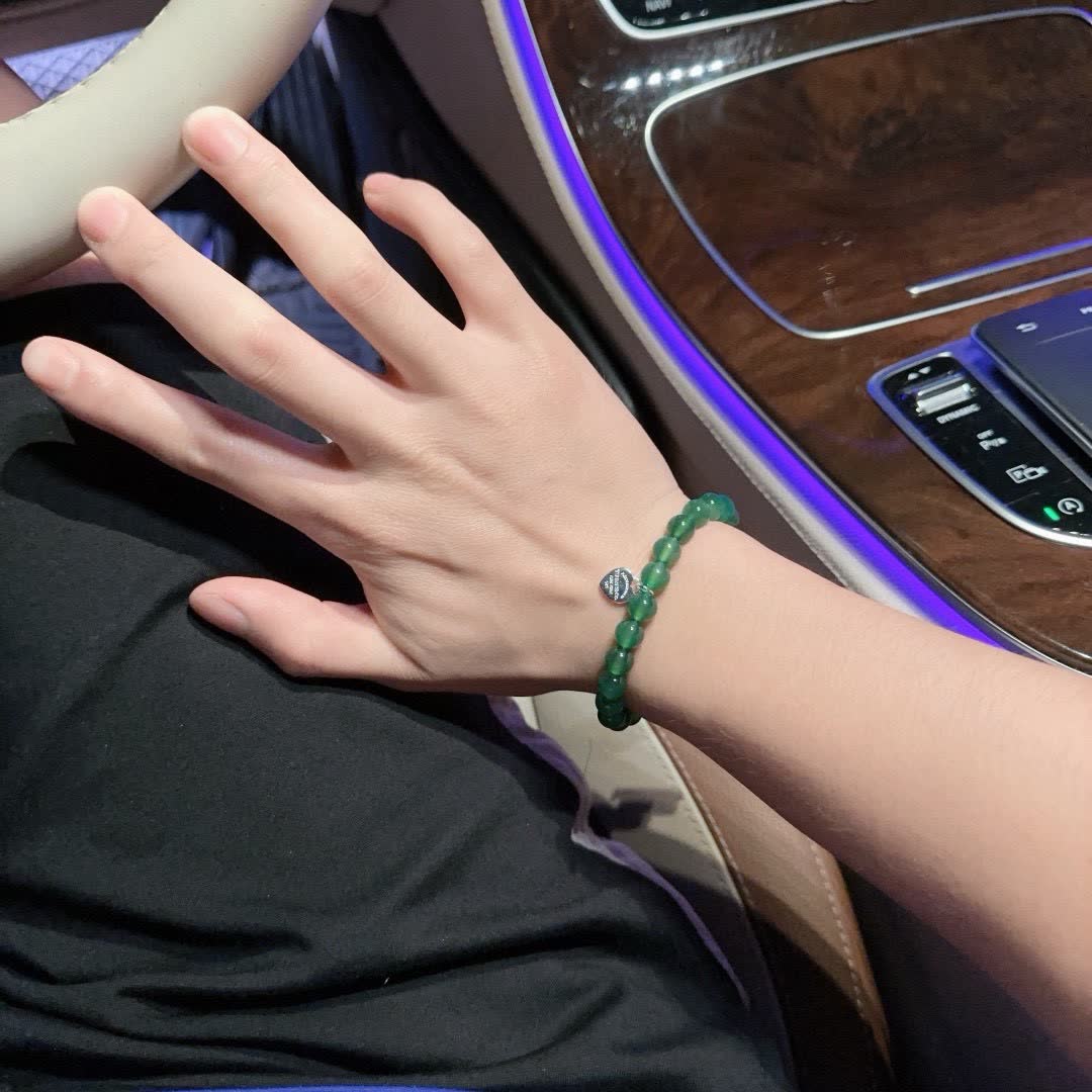 Tiffany & Co. Green Bead Bracelet